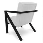 Kit 2 Poltronas Para Sala De Estar Angel Corano Branco Base M