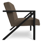 Kit 2 Poltronas Para Sala De Estar Angel Linho Areia Base Met