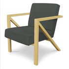 Kit 2 Poltronas Para Sala De Estar Angel Veludo Boucle Base M