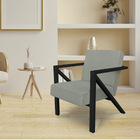 Kit 2 Poltronas Para Sala De Estar Angel Veludo Boucle Base M