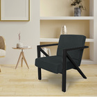 Kit 2 Poltronas Para Sala De Estar Angel Veludo Boucle Grafit