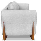 Kit 2 Poltronas Para Sala De Estar Lottus Linho Cinza Pés Cas