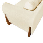 Kit 2 Poltronas Para Sala De Estar Lottus Linho Pés Castanho