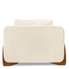 Kit 2 Poltronas Para Sala De Estar Lottus Linho Pés Castanho