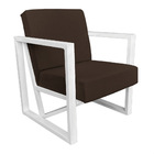 Kit 2 Poltronas Para Sala De Estar Maya Corano Base Metálica