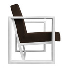 Kit 2 Poltronas Para Sala De Estar Maya Corano Base Metálica