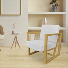 Kit 2 Poltronas Para Sala De Estar Maya Corano Base Metálica