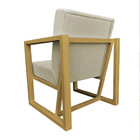 Kit 2 Poltronas Para Sala De Estar Maya Corano Base Metálica