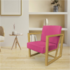 Kit 2 Poltronas Para Sala De Estar Maya Corano Base Metálica