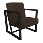 Kit 2 Poltronas Para Sala De Estar Maya Corano Base Metálica