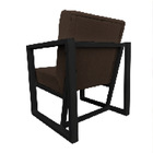 Kit 2 Poltronas Para Sala De Estar Maya Corano Base Metálica