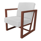 Kit 2 Poltronas Para Sala De Estar Maya Corano Branco Base Me