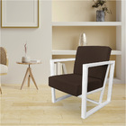 Kit 2 Poltronas Para Sala De Estar Maya Corano Marrom Base Me