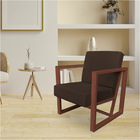 Kit 2 Poltronas Para Sala De Estar Maya Corano Marrom Base Me