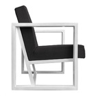 Kit 2 Poltronas Para Sala De Estar Maya Linho Base Metálica B