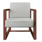 Kit 2 Poltronas Para Sala De Estar Maya Linho Base Metálica C