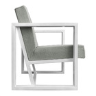 Kit 2 Poltronas Para Sala De Estar Maya Linho Cinza Base Metá