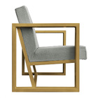 Kit 2 Poltronas Para Sala De Estar Maya Linho Cinza Base Metá