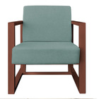 Kit 2 Poltronas Para Sala De Estar Maya Veludo Boucle Base Me