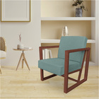 Kit 2 Poltronas Para Sala De Estar Maya Veludo Boucle Base Me