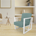 Kit 2 Poltronas Para Sala De Estar Maya Veludo Boucle Base Me