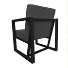 Kit 2 Poltronas Para Sala De Estar Maya Veludo Boucle Base Me