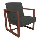 Kit 2 Poltronas Para Sala De Estar Maya Veludo Boucle Cinza B