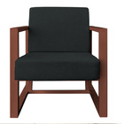 Kit 2 Poltronas Para Sala De Estar Maya Veludo Boucle Grafite