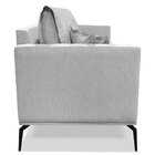 Kit 2 Poltronas Para Sala De Estar Sirius Linho Cinza Pés Met