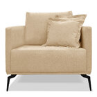 Kit 2 Poltronas Para Sala De Estar Sirius Linho Dourado Pés M