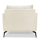 Kit 2 Poltronas Para Sala De Estar Sirius Linho Natural Pés M