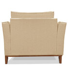 Kit 2 Poltronas Para Sala De Estar Vega Linho Dourado Pés Cas