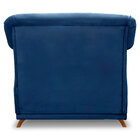 Kit 2 Poltronas Para Sala De Estar Vênus Suede Azul Marinho P