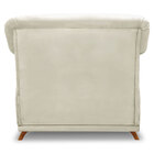 Kit 2 Poltronas Para Sala De Estar Vênus Veludo Bege Pés Cast