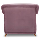 Kit 2 Poltronas Para Sala De Estar Vênus Veludo Uva Pés Casta