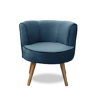 Kit 2 Poltronas Para Sala Decorativa Isa Suede Azul Adonai Es