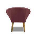 Kit 2 Poltronas Para Sala Decorativa Milena Veludo Rosê Adona