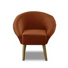 Kit 2 Poltronas Para Sala Decorativa Milena Veludo Terracota