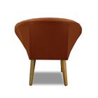 Kit 2 Poltronas Para Sala Decorativa Milena Veludo Terracota