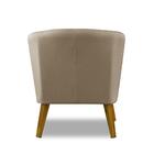 Kit 2 Poltronas Para Sala Decorativa Thaisa Linho Bege Madeli