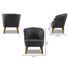 Kit 2 Poltronas Para Sala Decorativa Thaisa Suede Cinza Madel