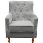 Kit 2 Poltronas Para Sala Decorativas C/ Capitonê Carrara Vel