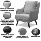 Kit 2 Poltronas Para Sala Decorativas C/ Tachas Sarah Veludo