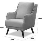 Kit 2 Poltronas Para Sala Decorativas C/ Tachas Sarah Veludo