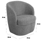 Kit 2 Poltronas Para Sala E Escritório Base Giratória Samara