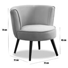 Kit 2 Poltronas Para Sala E Escritório Decorativas Lara Velud