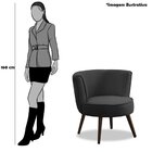 Kit 2 Poltronas Para Sala E Escritório Decorativas Lara Velud