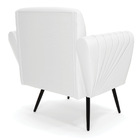 Kit 2 Poltronas Pés Palito De Ferro Bruna Corino D01 - D'ross