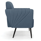 Kit 2 Poltronas Pés Palito De Ferro Bruna Suede D01 - D'rossi