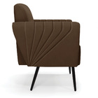 Kit 2 Poltronas Pés Palito De Ferro Bruna Suede D01 - D'rossi